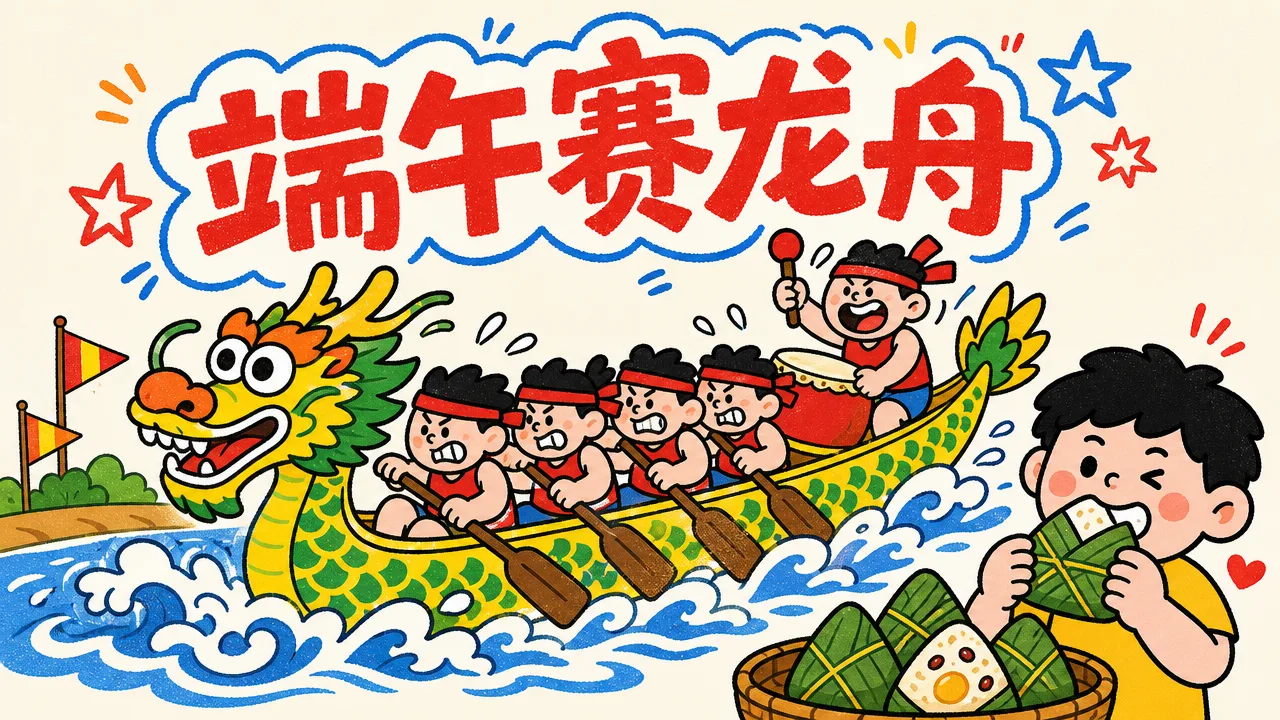 端午节看龙舟