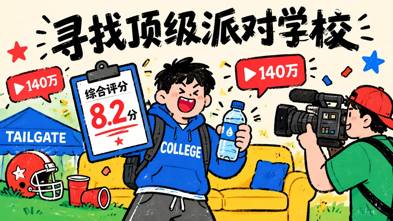 美国大学生寻找最好的派对大学