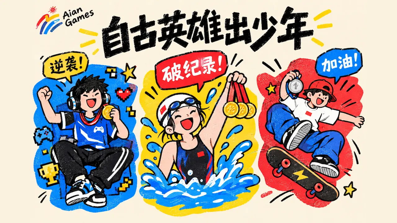 亚运会上的少年选手