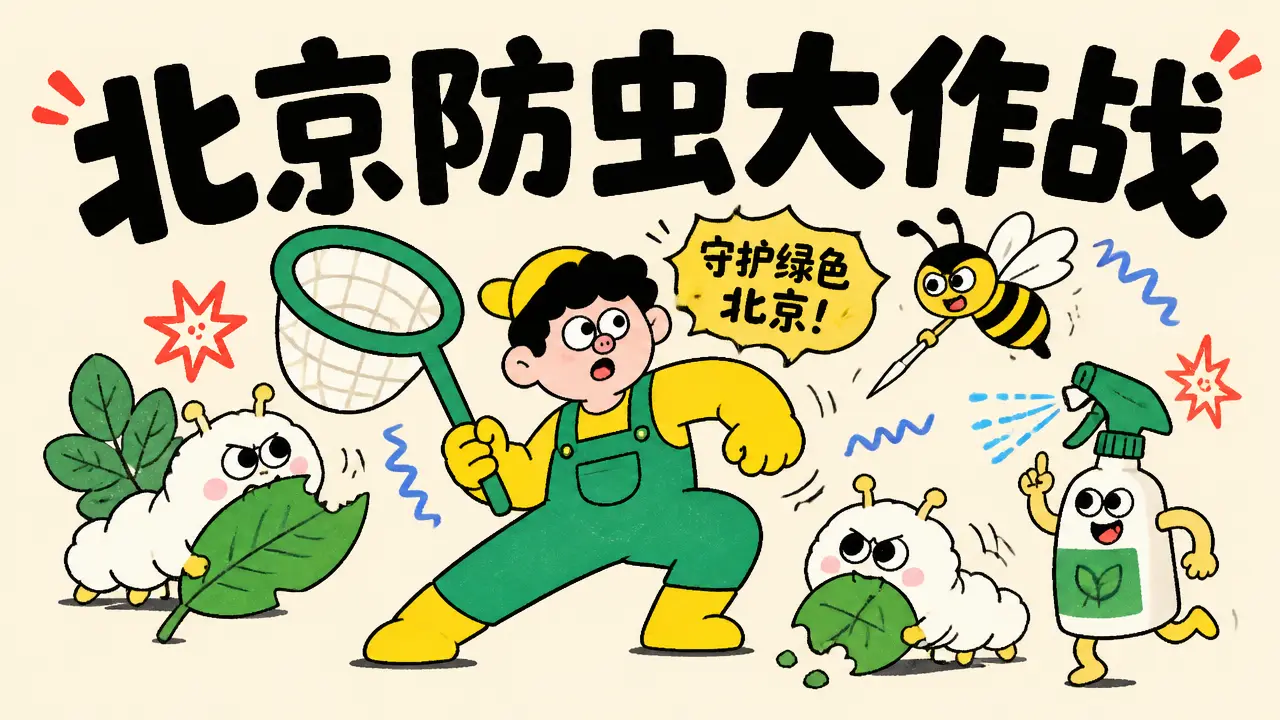 北京放出近7亿只小蜂防治毛毛虫